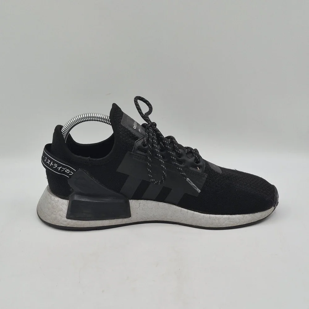 Adidas NMD R1 V2 Shoes Womens Size 8 Black Mesh Running Athletic Sneakers FW5449